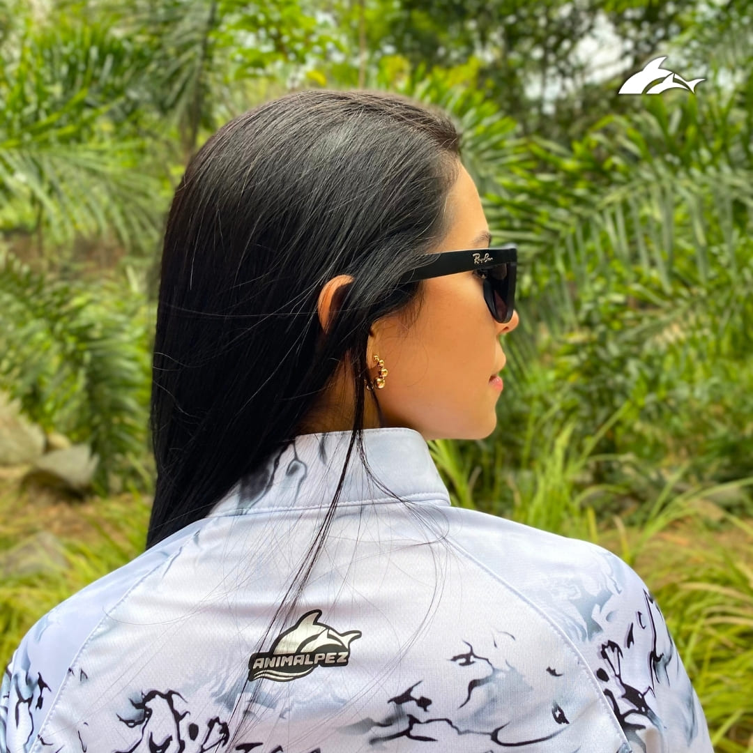 Jersey de Dama Blanco Agua + Tubular