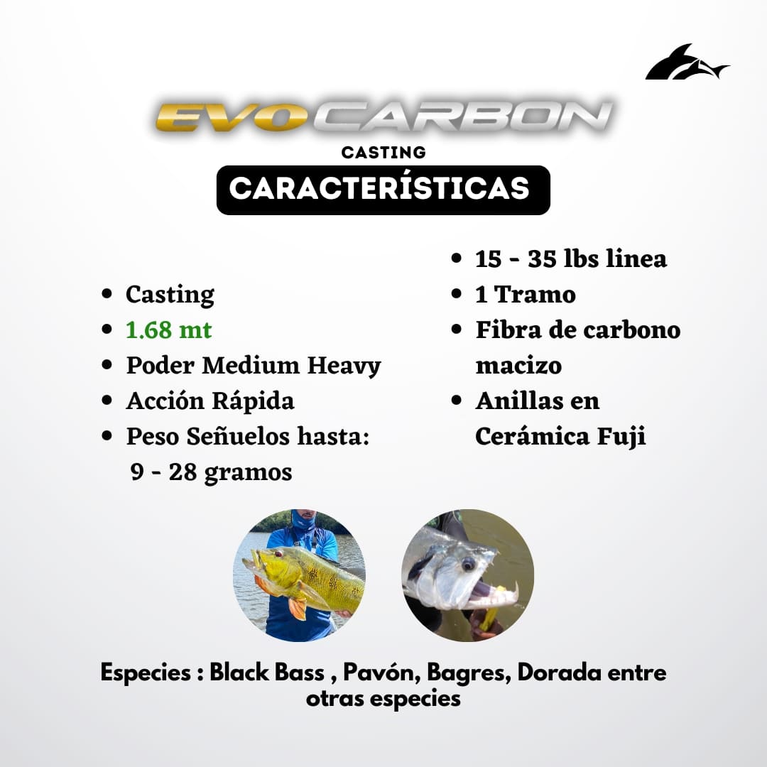 Caña Casting Evo Carbon Marine Sport