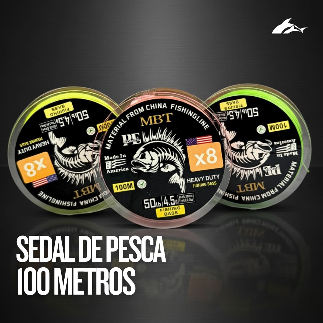 Sedal X8 - 50 Libras - 100 Metros