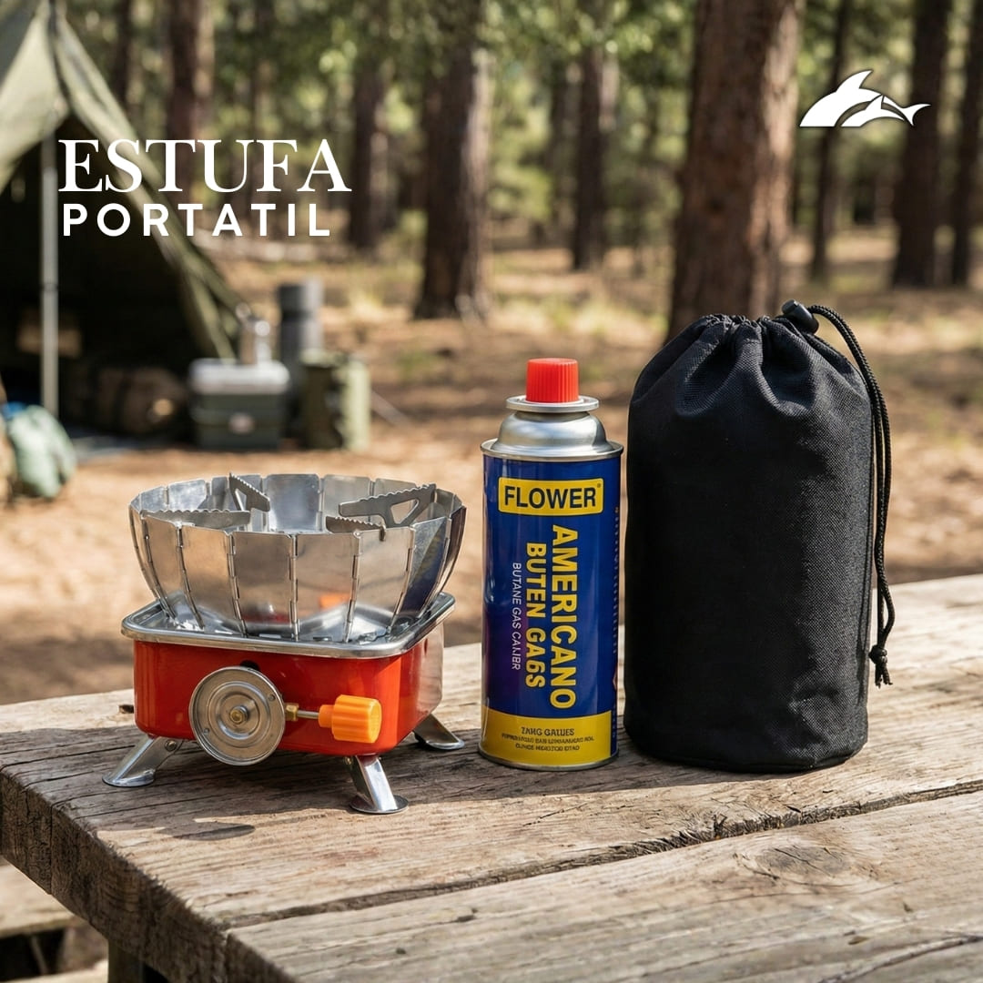 Estufa Portátil + Gas Butano