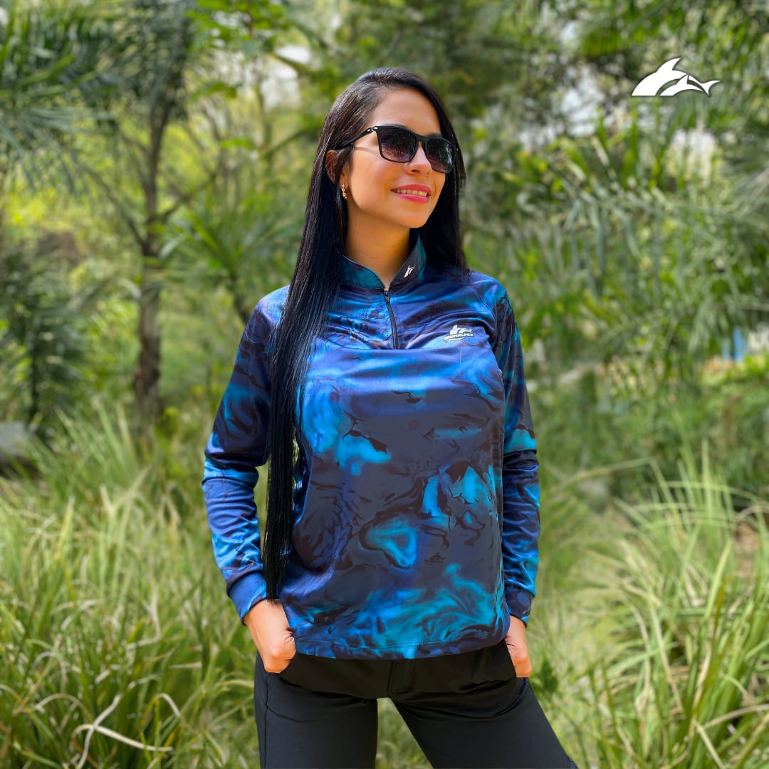 Jersey de Dama Azul Agua + Tubular