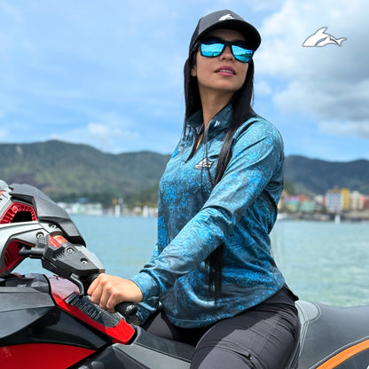 Jersey de Dama Azul Black Marlin + Tubular