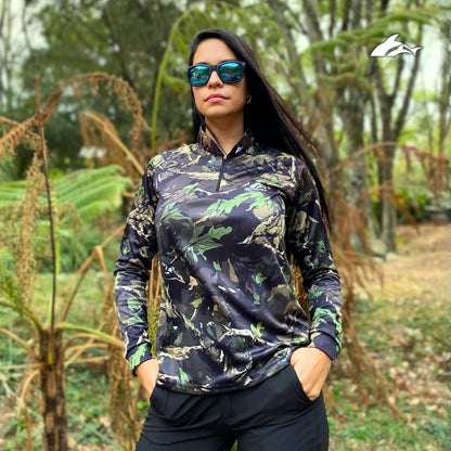 Jersey de Dama Camuflado Café 1.0 + Tubular