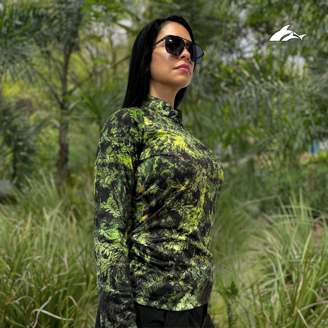 Jersey de Dama Camuflado Verde 2.0 + Tubular