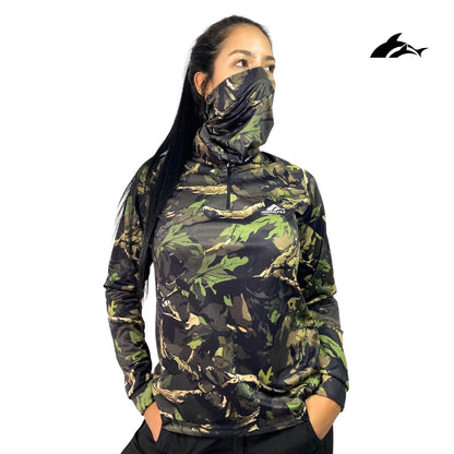 Jersey de Dama Camuflado Café 1.0 + Tubular
