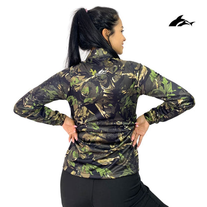 Jersey de Dama Camuflado Café 1.0 + Tubular