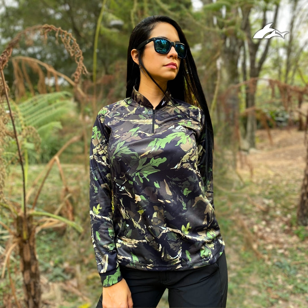 Jersey de Dama Camuflado Café 1.0 + Tubular