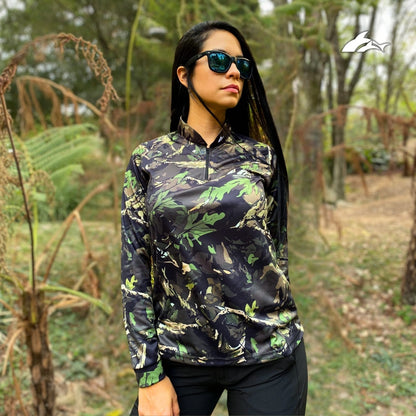 Jersey de Dama Camuflado Café 1.0 + Tubular