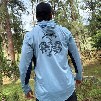 Buzo Deportivo Outdoors (Pesca & Kayak) - Azul Octopus
