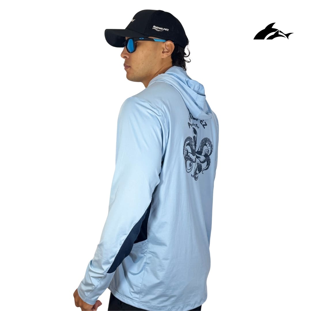 Buzo Deportivo Outdoors (Pesca & Kayak) - Azul Octopus