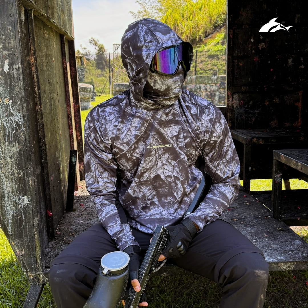Buzo Xplor Expedition Camuflado Negro + Tubular
