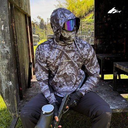 Buzo Xplor Expedition Camuflado Negro + Tubular