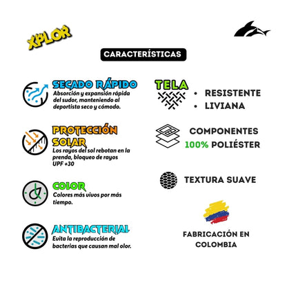 Buzo Xplor Gris Agua + Tubular GRATIS