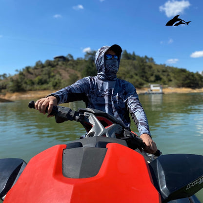Buzo Xplor Gris Agua + Tubular GRATIS