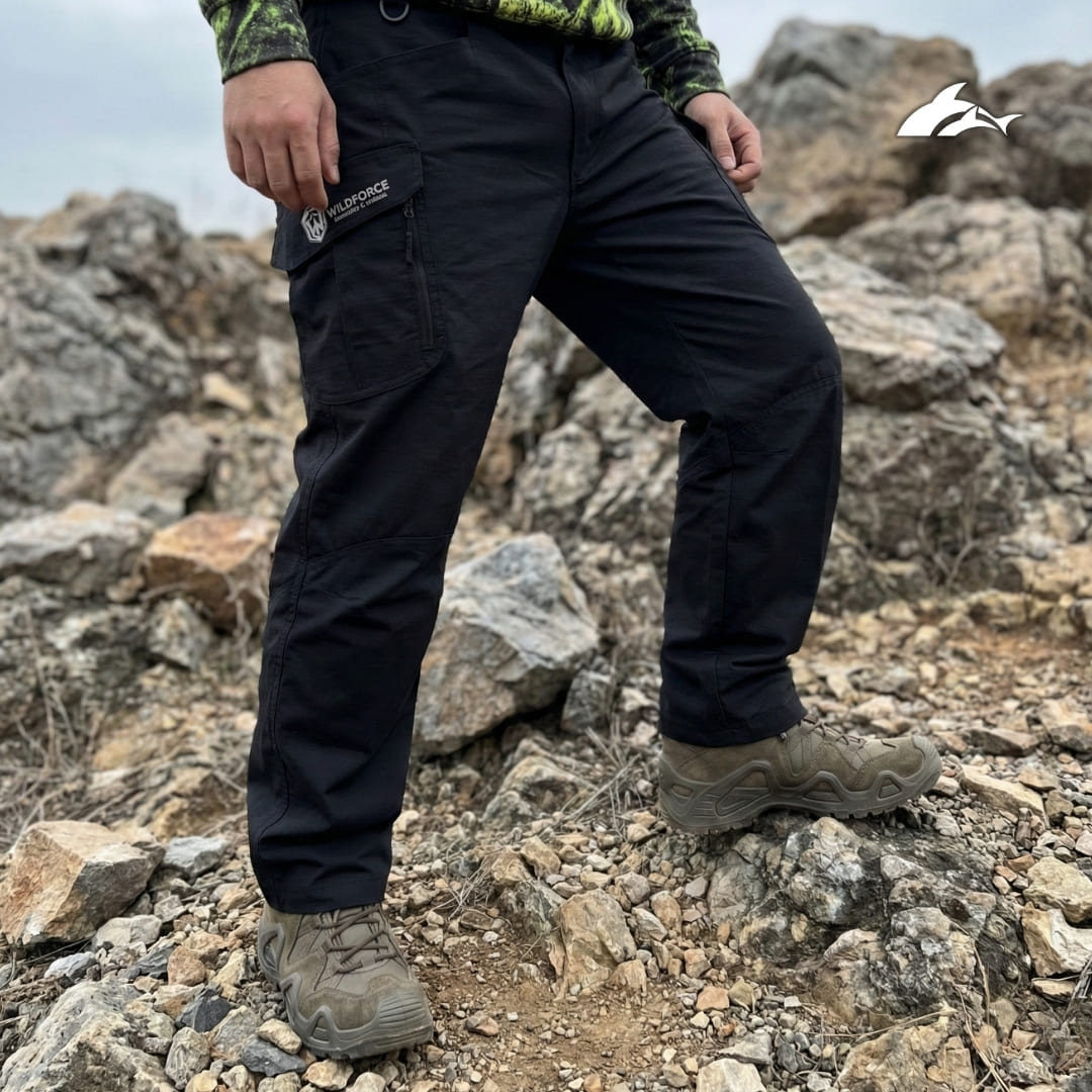 Pantalón Táctico Negro Outdoor Wildforce de Hombre