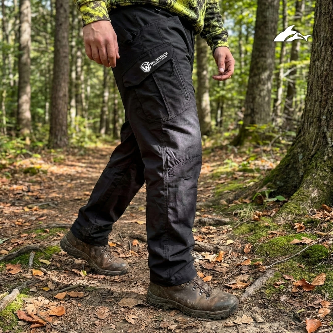 Pantalón Táctico Negro Outdoor Wildforce de Hombre