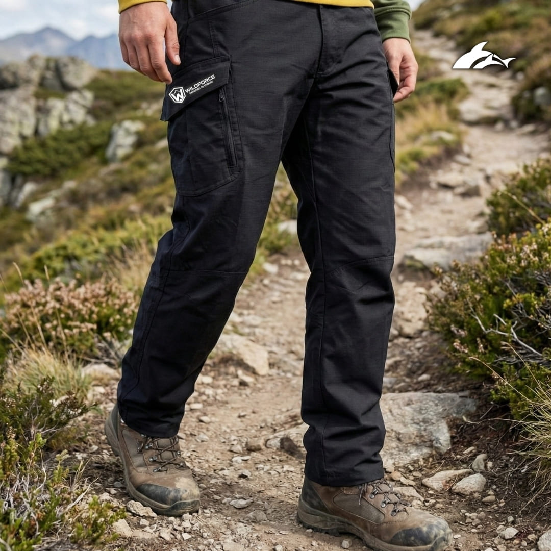 Pantalón Táctico Negro Outdoor Wildforce de Hombre