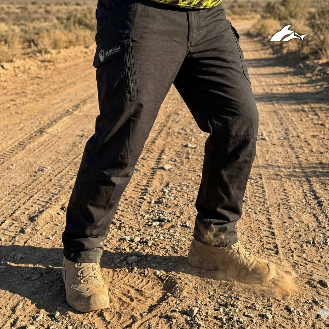 Pantalón Táctico Negro Outdoor Wildforce de Hombre